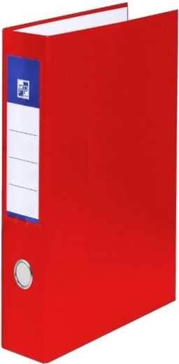 Classeur A4 laminé rouge, 4 anneaux