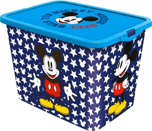 Boîte de rangement avec couvercle à clips Disney Mickey