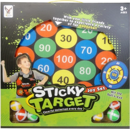 Jeu de fléchettes pour enfants avec balles à scratch