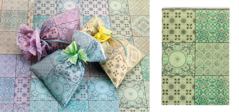 Sachet en cellophane 20 × 35 cm Amalfi vert