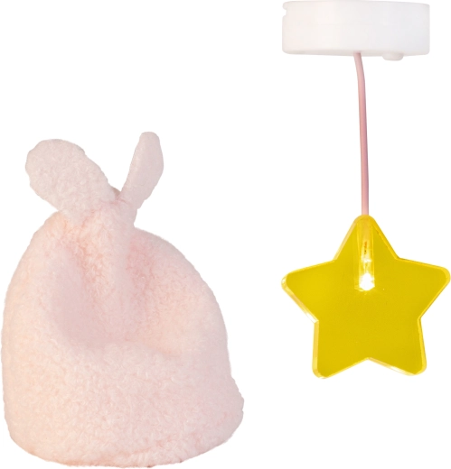 Éclairage pour maison de poupées Lundby, lampe étoile et pouf à oreilles
