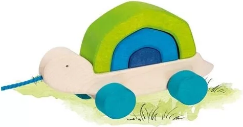 Tortue à tirer Goki avec tour d’empilage