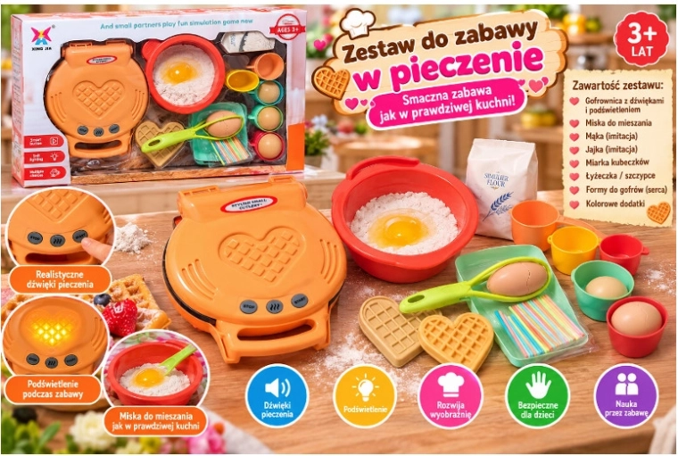 Gaufrier pour enfants avec accessoires
