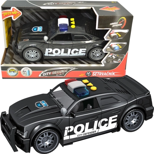 Voiture de police City Service Car 1:14 avec lumières et sons