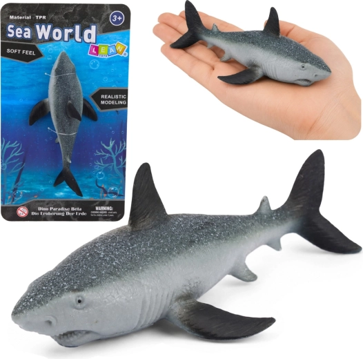 Figurine réaliste de requin en caoutchouc 18 cm