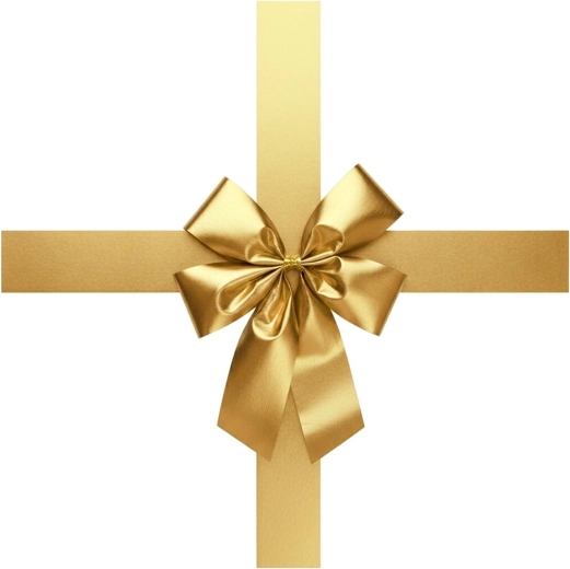 Noeud décoratif doré pour porte 33 × 42 cm