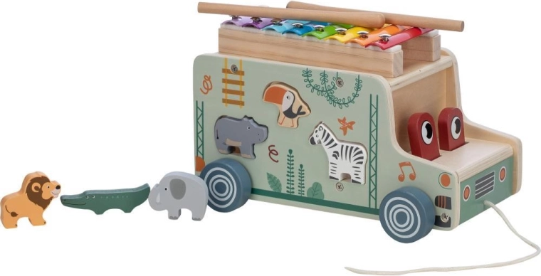FREEON Free2Play camion à tirer avec animaux et xylophone