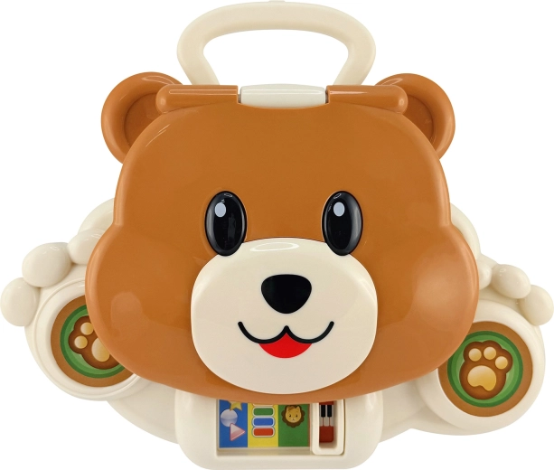 Ordinateur portable éducatif pour enfants Ours en peluche avec effets lumineux et sonores