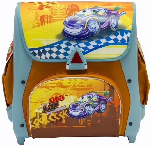 Cartable scolaire Cars 21 l, bleu-orange - 1 pièce