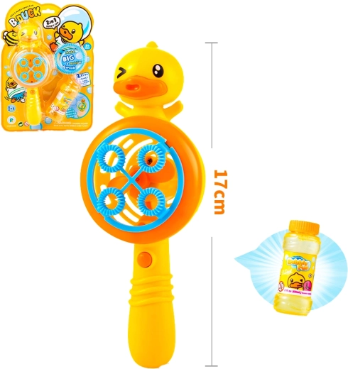 B.Duck pistolet à bulles avec ventilateur 2 en 1 (60 ml)
