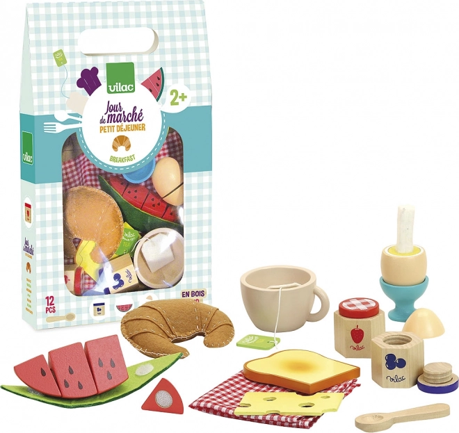 Vilac set petit-déjeuner en bois