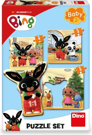 Baby puzzle Bing et ses amis 3 en 1 (3, 4, 5 pièces)