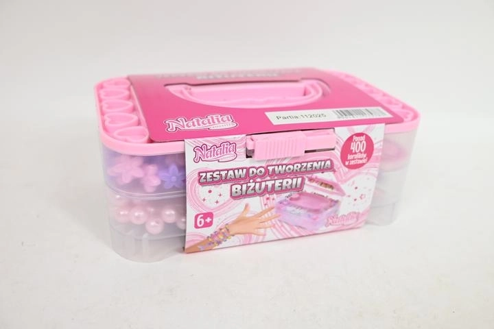Kit créatif de fabrication de bijoux avec perles et organiseur