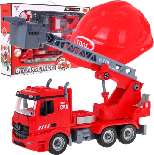 Camion de pompier 2-en-1 avec casque