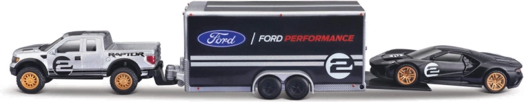 Maisto Design Team Haulers Ford F-150 SVT Raptor et Ford GT Heritage 1:64