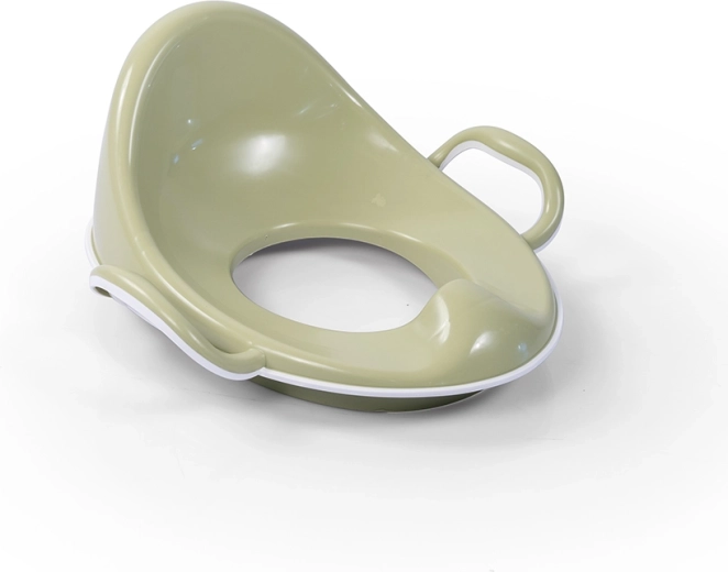 Siège de toilette antidérapant pour enfants avec dossier haut, vert clair