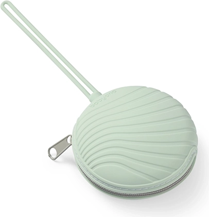 BabyOno étui en silicone pour tétine avec fermeture éclair, menthe 0m+