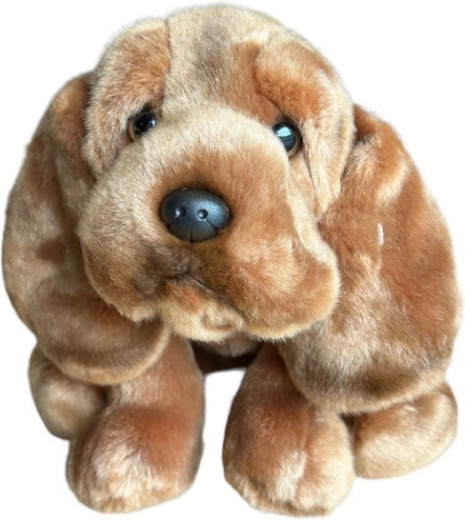 Chien en peluche Saint-Hubert 28 cm