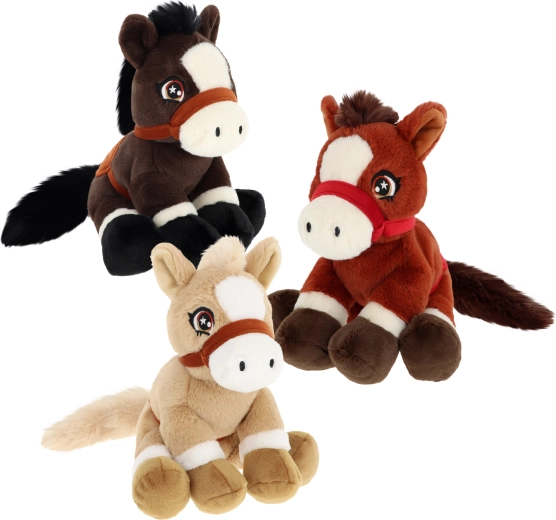 Poney en peluche avec longue queue 22 cm KEEL TOYS