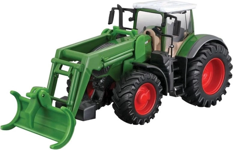 Bburago tracteur Fendt 1050 Vario avec chargeur frontal (logging grab) vert - 1 pièce
