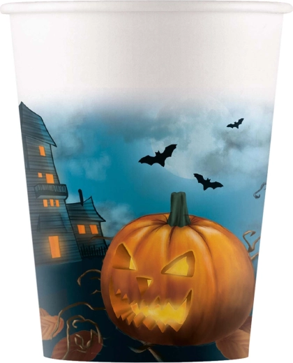 Gobelets en papier Halloween 200 ml, 8 pcs