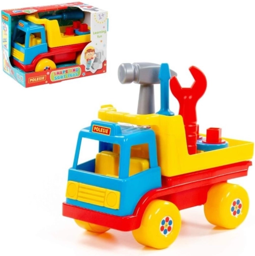 Voiture didactique avec outils pour tout-petits
