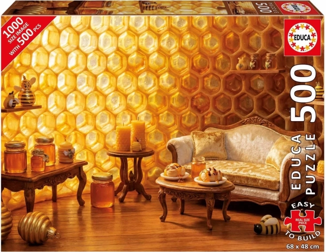 Puzzle Educa Doux foyer mielleux 500 pièces