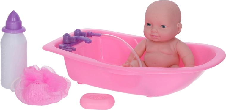 Bébé dans la petite baignoire 28 cm