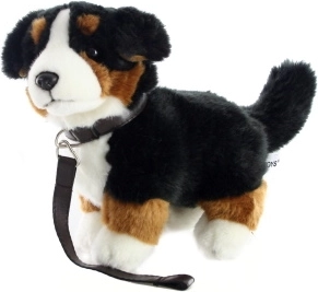 Chien de Calèche de Berne en Peluche avec Laisse