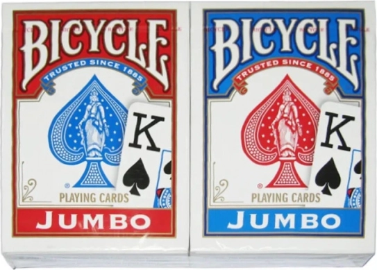 Jeu de cartes BICYCLE Rider Back Jumbo Index – 2 paquets