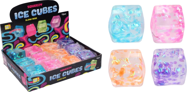 Cube anti-stress à presser 5 × 5 cm - 1 pièce
