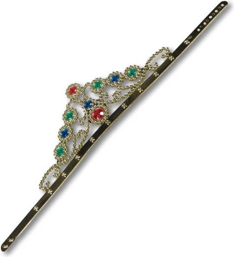 Couronne royale de carnaval dorée - 1 pièce