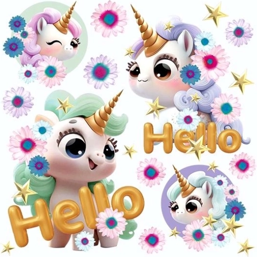 images thermocollants Pony World – set 15 × 21 cm