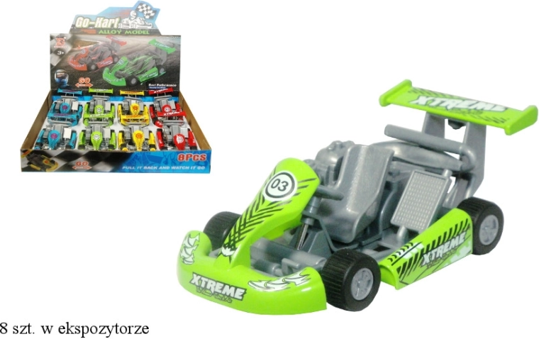 Voiture de course à rétrofriction