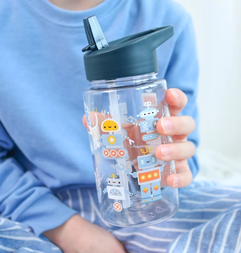 A Little Lovely Company bouteille pour enfants Robots 450 ml