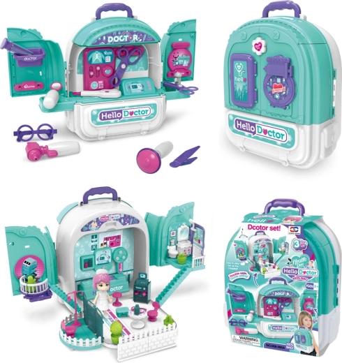 Set de docteur 3-en-1 dans un sac à dos Sparkys