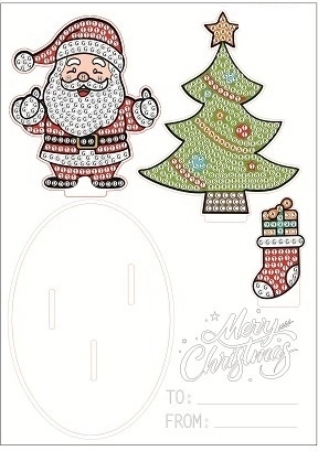 2Kids Toys peinture diamant avec support Santa Claus
