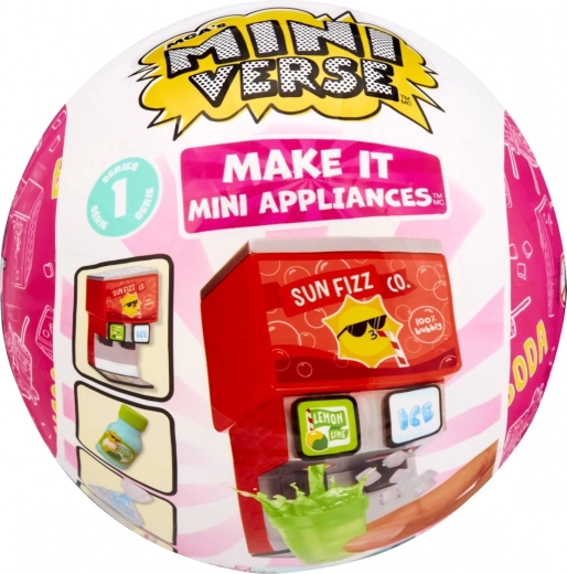 MGA’s Miniverse Make It Mini appliances – mini distributeur de boissons pétillantes - 1 pièce