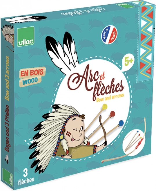 Ensemble de tir à l’arc pour enfants en bois avec flèches à ventouse