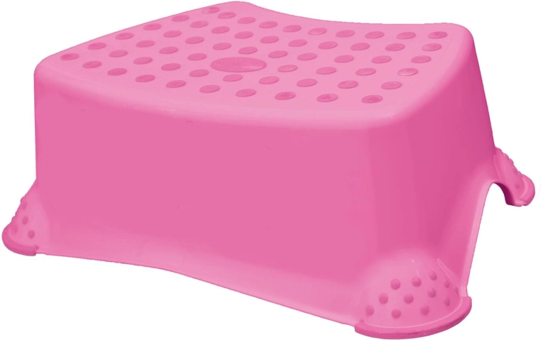 Marchepied antidérapant pour enfants pour WC et lavabo Little Duck, rose foncé