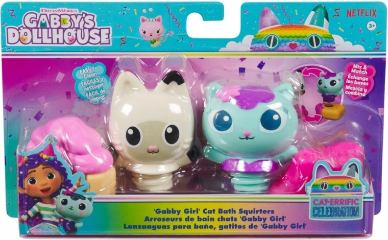 Figurines de chat magiques pour le bain Gabby's Dollhouse