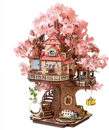 RoboTime Rolife maquette 3D en bois – cabane dans l’arbre Sakura