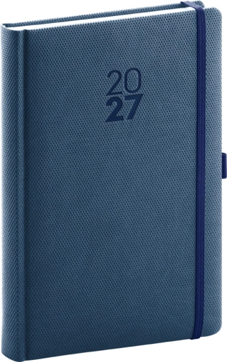 Agenda quotidien Notique Diamante 2027 bleu 15 × 21 cm