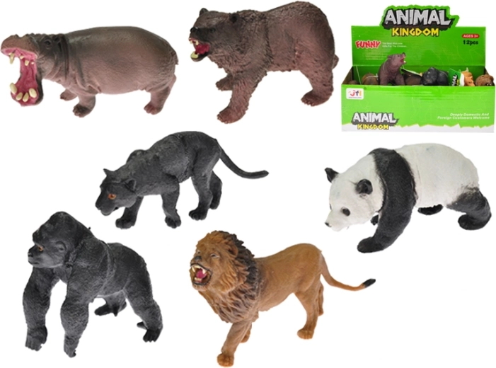 Animaux de safari 8–10 cm, lot de 12 espèces