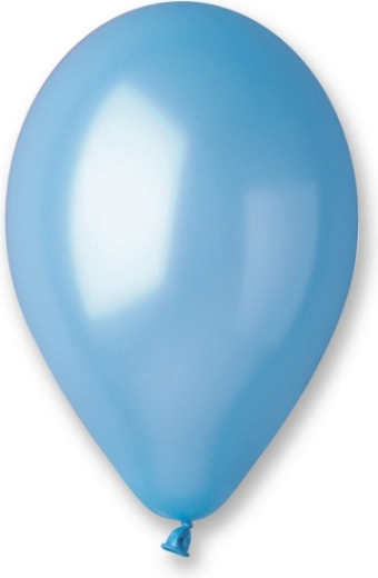 Ballons métalliques 25 cm – bleu clair