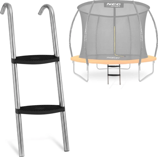 Neo-Sport échelle pour trampoline 6–8 ft (183–252 cm), 2 marches