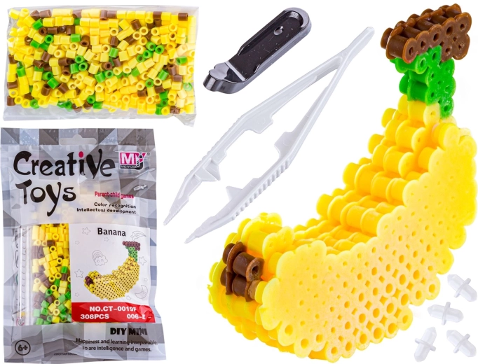 Perles à repasser 3D – gabarit banane