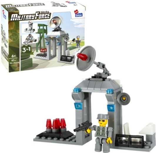 Jeu de construction AlleBlox Military 3 en 1, 97 pièces