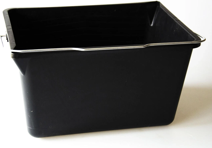 Seau de peintre rectangulaire 12 l, noir