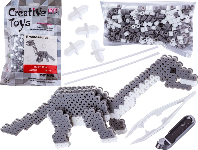 Perles à repasser 3D – brontosaure (dinosaure) en sachet
